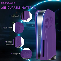 Coques de protection pour console PS5, plaques de remplacement en ABS avec évents de ventilation pour Playstation 5 édition disque