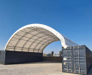 Toit de conteneur d'expédition, couverture de tente de stockage industrielle, <span class=keywords><strong>abri</strong></span> de <span class=keywords><strong>garage</strong></span>, auvent, 80 pieds x 80 pieds, <span class=keywords><strong>abri</strong></span> de conteneur en <span class=keywords><strong>toile</strong></span> d'expédition - Product Image 3