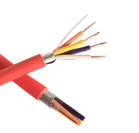 Câble blindé multiconducteur 3 fils en cuivre nu de haute qualité pour système d'alarme incendie, câble aérien torsadé en PVC