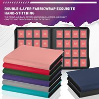 Classeur de cartes à collectionner personnalisé 1024 emplacements 16 pochettes en cuir PU avec fermeture éclair pour cartes de sport et de jeu sous protège-cartes et toploaders