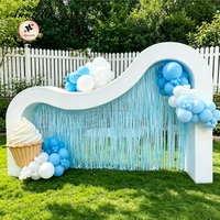 Support de toile de fond ANNIELU réutilisable pour photomaton, arche ondulée 3D pour mariage, anniversaire, baby shower, décoration de fête