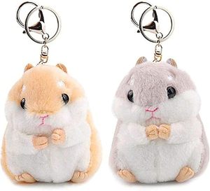 Plush Hamster Plush Toy <b>Charms</b> Wallet Backpack Handbag <b>Charms</b> Cute Keychain Stuffed Animal Doll <b>Keyring</b> <b>Charm</b> Handbag Pendant - Product Image 1