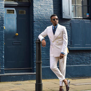 <span class=keywords><strong>2021</strong></span> nouveau Double boutonnage plat avant affaires décontracté <span class=keywords><strong>costume</strong></span> de <span class=keywords><strong>mariage</strong></span> deux pièces marié meilleur <span class=keywords><strong>homme</strong></span> <span class=keywords><strong>costume</strong></span> pour hommes - Product Image 2