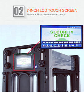 유니크스캔 최고의 보안 금속 탐지기 게이트 휴대용 워크스루 금속 탐지기 - Product Image 4