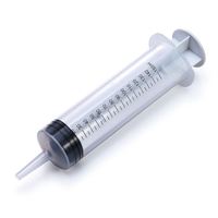 Jeringa Veterinaria de Plástico Grande de 150 ml con Tubo para Dispensar Líquidos Industriales, Alimentación y Uso en Laboratorio