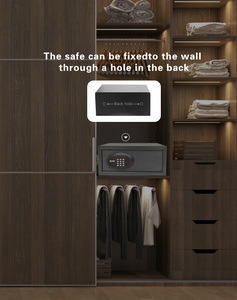 OBT-2043MB Basics Electronic Digital Steel <b>Security</b> Safe Home Office Hotel Money Cash Safe <b>Box</b> With Two Keys Password - Product Image 2