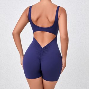 PASUXI <span class=keywords><strong>Mono</strong></span> Deportivo Ajustado para Mujer, <span class=keywords><strong>Rojo</strong></span>, de Spandex Transpirable de Secado Rápido, con Espalda Descubierta y Efecto Fruncido en Glúteos, para Yoga y <span class=keywords><strong>Verano</strong></span> - Product Image 3