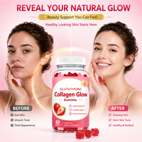 Gummies de L-Glutathion personnalisées avec des ingrédients à base de plantes pour éclaircir la peau, complément botanique naturel, fabriquées en Chine
