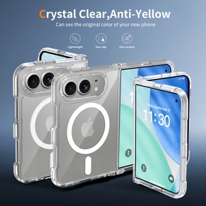 เคสใสแม่เหล็กสำหรับ <span class=keywords><strong>iPhone</strong></span> 18 Duo Fold หนา 2.0 มม. วัสดุ PC + TPU รุ่น D048 - Product Image 3