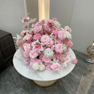 ดอกไฮเดรนเยียสีขาวประดิษฐ์ จัดช่อขนาด 50 ซม. 60 ซม. 70 ซม. ลูกบอลดอกไม้ตกแต่งงานแต่งงาน - Product Image 3
