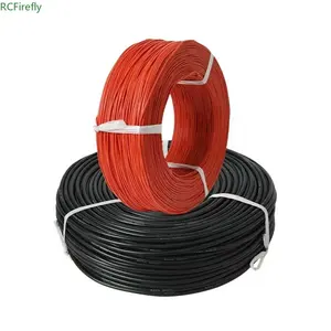 6AWG 10 12 22AWG Cable de silicona de alta temperatura suave para modelo de aviación RC batería núcleo de cobre Cable resistente estañado