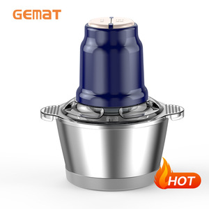 Electric Food Grinder 1L Capacity Multi Functional Meat And <b>Vegetable</b> <b>Chopper</b> With Stainless Steel Blades For Household Use - Product Image 4