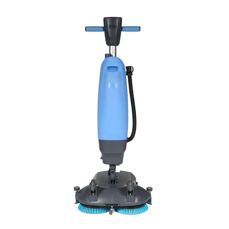 Automatic Scrubbing Machine Mini Floor Scrubber With Dual Brush For Shop