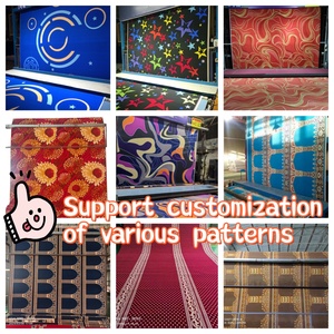 LEJING Luxury Factory Direct High Pile Polyester Jacquard Tufted 6-7mm Carpet Machine Made Wall-to-Wall Home Hotel Hallway Rugs - Product Image 1