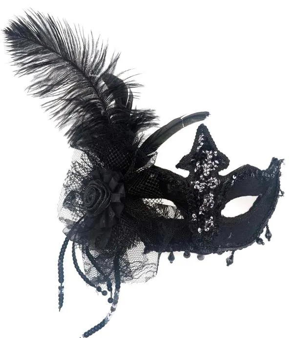 Fábrica CM-1040 máscara de Jabbawockeez para fiesta de Carnaval de Halloween, máscara blanca veneciana de garantía de primera calidad
