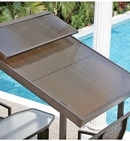 Nouvelle chaise à bascule de luxe moderne pour l'extérieur, imperméable, 4 places, avec moustiquaire, structure en aluminium, pour jardin et hôtel