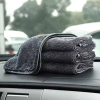 Serviette de lavage auto en microfibre torsadée sans bords 1200 g/m² de qualité supérieure, écologique, super absorbante, séchage rapide, ultra douce pour le detailing automobile