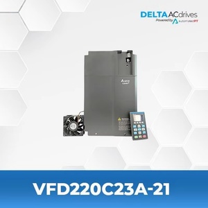 มอเตอร์ AC สามเฟส VFD-CP2000+ ซีรีส์ 22KW 200-240V FOC TRQ IP20 VFD220C23A-21 Delta ขายดี - Product Image 2