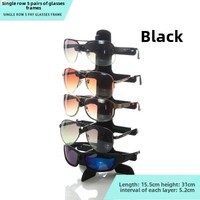 5 paires de montures de lunettes en plastique transparentes colorées présentoir de lunettes de soleil présentoir de comptoir pour porte-lunettes