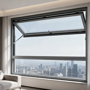 Fenêtre pliante verticale moderne en acier inoxydable, en alliage d'aluminium, étanche, insonorisée, coupe-vent, garantie 5 ans pour villas résidentielles - Product Image 2