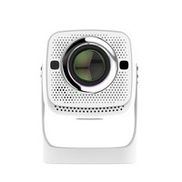 Proyector HY380 de 550 Ansi Lúmenes con Android 9.0, Wifi 6, Pantalla Inteligente, Mini Proyector de TV Portátil