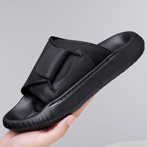 Sandalias de Verano para Hombre, Suela Gruesa, Base Suave Antideslizante, Punta Abierta, Suela de Goma, Entresuela de EVA, Forro de Poliéster, Color Sólido - Product Image 3