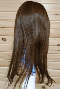 Capelli umani a Base di seta traspirante <span class=keywords><strong>con</strong></span> frangia 4 taglie cuoio naturale <span class=keywords><strong>Top</strong></span> in seta vergine europea per capelli da donna - Product Image 2