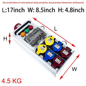 Gradateur de <span class=keywords><strong>distribution</strong></span> d'énergie de prix usine 32A entrée 5 phases sortie 6 voies 16A triphasée pour les événements scéniques - Product Image 4