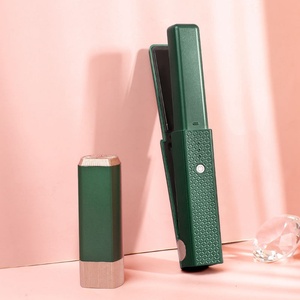 Straightening Iron Mini Wireless <b>Heating</b> Curler Straightener Ceramics Constant Fast Temperature Cordless Mini Hair Straightener - Product Image 2