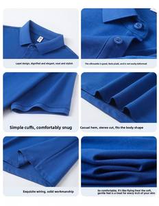 Vente en gros d'usine - Nouveau design de t-shirt <span class=keywords><strong>polo</strong></span> en tricot pour homme - Coton / Polyester - Manches courtes - Uniforme pour homme - Product Image 2