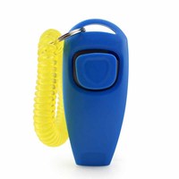 En gros, logo personnalisé, clicker et sifflet d'entraînement pour chien 2 en 1, plastique PC durable, multicolores, pour fournitures d'entraînement des animaux de compagnie