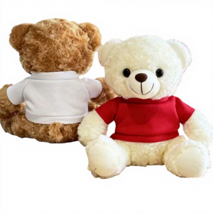 Ours en peluche à vêtements interchangeables - Jouet en peluche super doux avec des vêtements mignons pour câliner et jouer - Logo personnalisable - Product Image 3