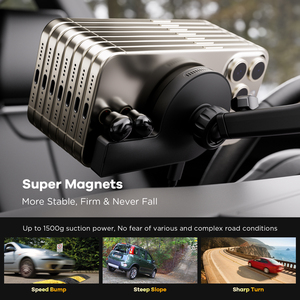 3-trong-1 sạc không dây sạc xe hơi sạc <span class=keywords><strong>Cradle</strong></span> Magnetic đứng Bluetooth tai nghe - Product Image 6