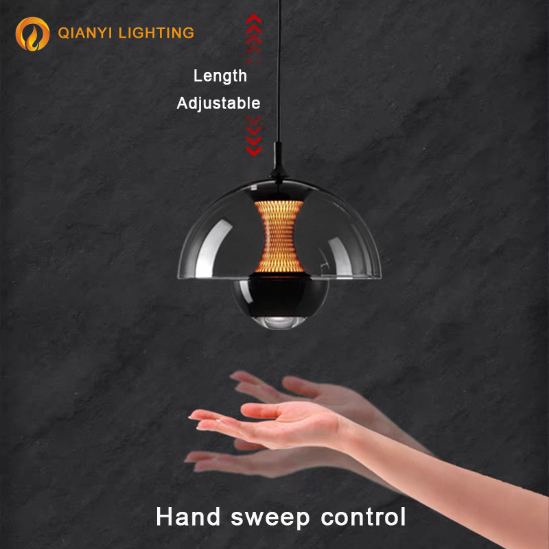 Modern Aluminum Light Luxury Dining Room Chandelier Home LED Advanced Sense Livingroom Lamp 85-265v 3CCT Pendants Lighting · image 4