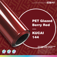Film de protection vinyle de qualité supérieure, super brillant, métallique, PET glacé rouge baie, autocollant pour carrosserie de voiture en PET PVC auto-adhésif