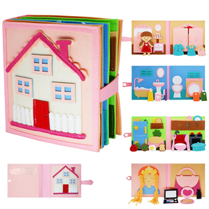 Jumon Montessori Quiet Books, livre d'activités sensorielles en tissu feutré pour la maternelle, jouet éducatif écologique JBK-8 - Product Image 2
