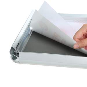 Cadre d'affichage mural en aluminium 32 mm à coins arrondis A0-A4, cadre à clipser <span class=keywords><strong>pour</strong></span> publicité – Ventes Flash - Product Image 5