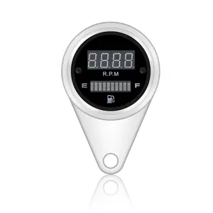 Xe máy sửa đổi LED tachometer tachometer kỹ thuật số phổ điện tử Meter tachometer với nhiên liệu đo