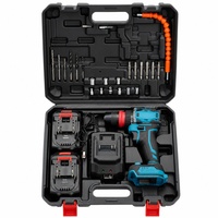Article populaire : Perceuse-visseuse sans fil 21V sans balais, kit avec batterie au lithium, tournevis électrique, outil électrique à charge rapide, boîte à outils