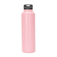 Gourde isotherme en acier inoxydable écologique de 500 ml, maintien thermique 12-24 heures, portable pour le sport et le camping, avec paille et infuseur à thé