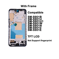 Incell/TFT untuk Samsung Galaxy S22 S901B S901U S901W S901N S901E Layar LCD S22 5G untuk Samsung S22 5G dengan Bingkai