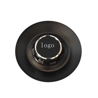 Cache-moyeux de roue de voiture noir mat BC-965 144 mm, couvre-jantes de remplacement pour roues de série