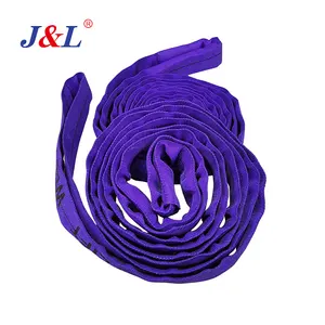 Julisling 1t-5t 6m 8m 10m รอบสลิงไม่มีที่สิ้นสุดประเภทเข็มขัดความปลอดภัยใช้กันอย่างแพร่หลายสําหรับยกหรือดึงสีที่กําหนดเอง