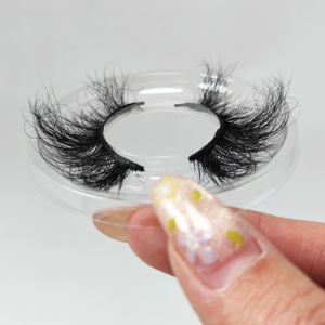 Pestañas de Visón 100% Naturales, Libres de Crueldad Animal, en Tira Completa, Caja Personalizada, Pestañas Postizas Hechas a Mano, de Lujo, 25mm, Venta al Por Mayor - Product Image 4