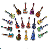 Promo! Patch Bordir Desain Kaset Musik, Gitar, Kamera, Earphone, Sepeda, Skateboard untuk Kerajinan DIY