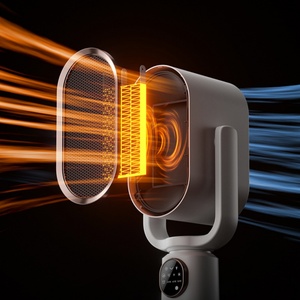 1500W & 1800W Dual-Use Ceramic PTC Electric Fan Heater Portable Household <b>Stand</b> with New Heating & Cooling Features - Product Image 5
