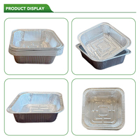 Boîte en aluminium en vrac sur mesure, conteneur jetable en aluminium moulé pour l'emballage alimentaire