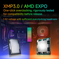 Mémoire RAM DDR5 pour ordinateur de bureau KingBank RGB 16G C28 C36 6000MHz DRAM ECC intégré UDIMM Blanc Hynix A-die/M-die Dissipateur thermique