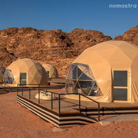 Dôme de glamping de luxe de 6 m avec couche isolante pour hôtel et complexe forestier