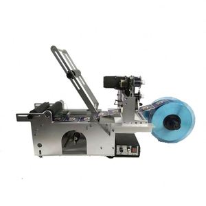 Machine de codage et d'étiquetage semi-automatique pour bouteilles rondes MT50, étiqueteuse autocollante pour petites bouteilles en verre, machine d'étiquetage manuelle - Product Image 2